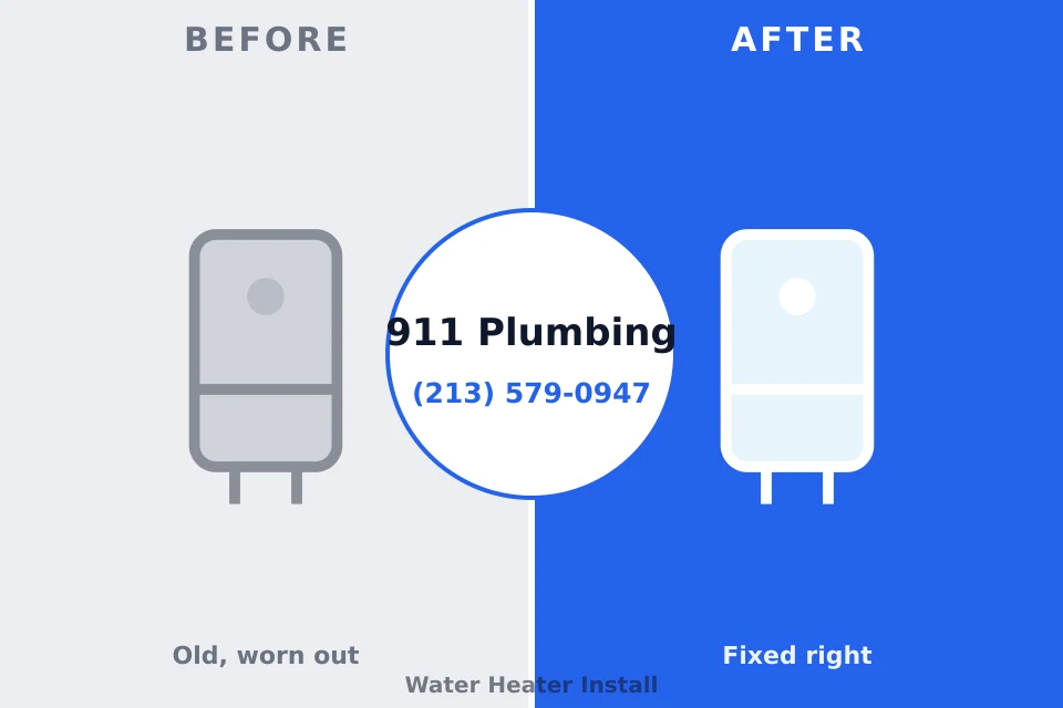 Before and after: plumbing repair Aitkin, MN